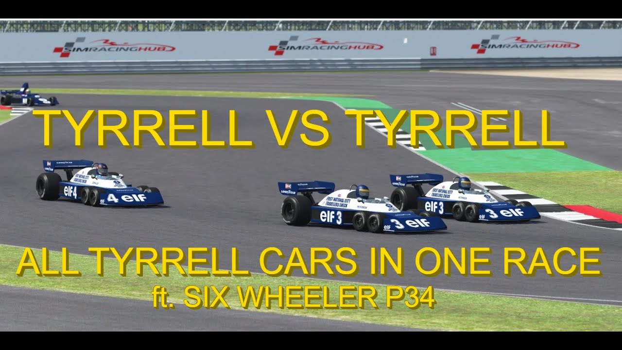 [rF2] ALL CLASSIC TYRRELLS IN ONE RACE | ALL TYRRELL CLASSICS ft P34 at ...