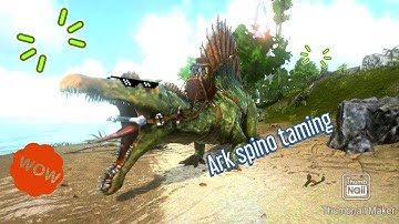 Ark mobile taming (Spinosaurus) very easy way 🦖