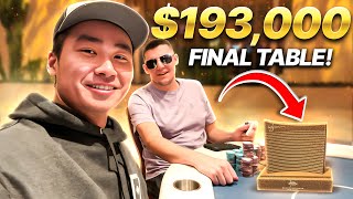 FINAL TABLE Vs. The TOP PLAYERS In the World! $193,000 for FIRST! | Rampage Poker Vlog