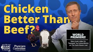 Is Chicken Better Than Beef? + Dr. Neal Barnard and CarbonWork&#39;s Song &quot;Nemesis&quot;