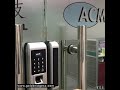 ACM-S600 Glass door smart biometric fingerprint RFID door lock