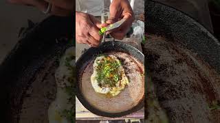 How they make perfect half fry eggs on the street #cooking #technique #foodhack