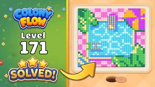 Colony Flow! - Level 171 Walkthrough 🧩 | Solution & Gameplay (ABI GAMES) 🐜