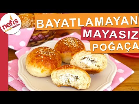 Bayatlamayan Mayasız Poğaça - Kabartma Tozu ile Pratik Poğaça