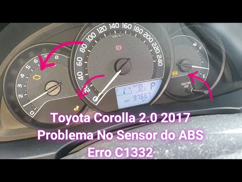 Toyota Corolla 2.0 2017 - Problema No Sensor do ABS - Erro C1332
