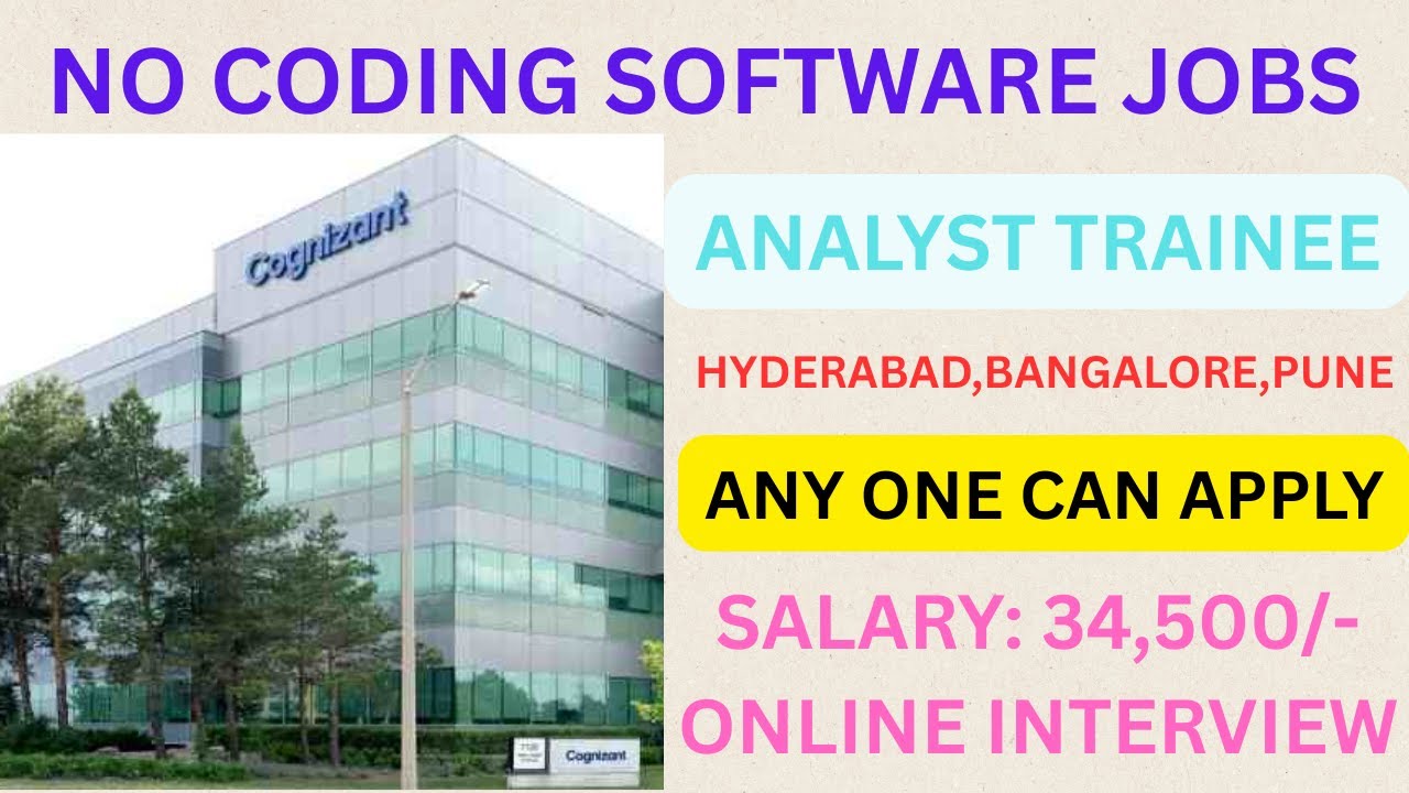 Cognizant is hiring for Analyst Trainee 2023 & 2024 Batch | Cognizant ...