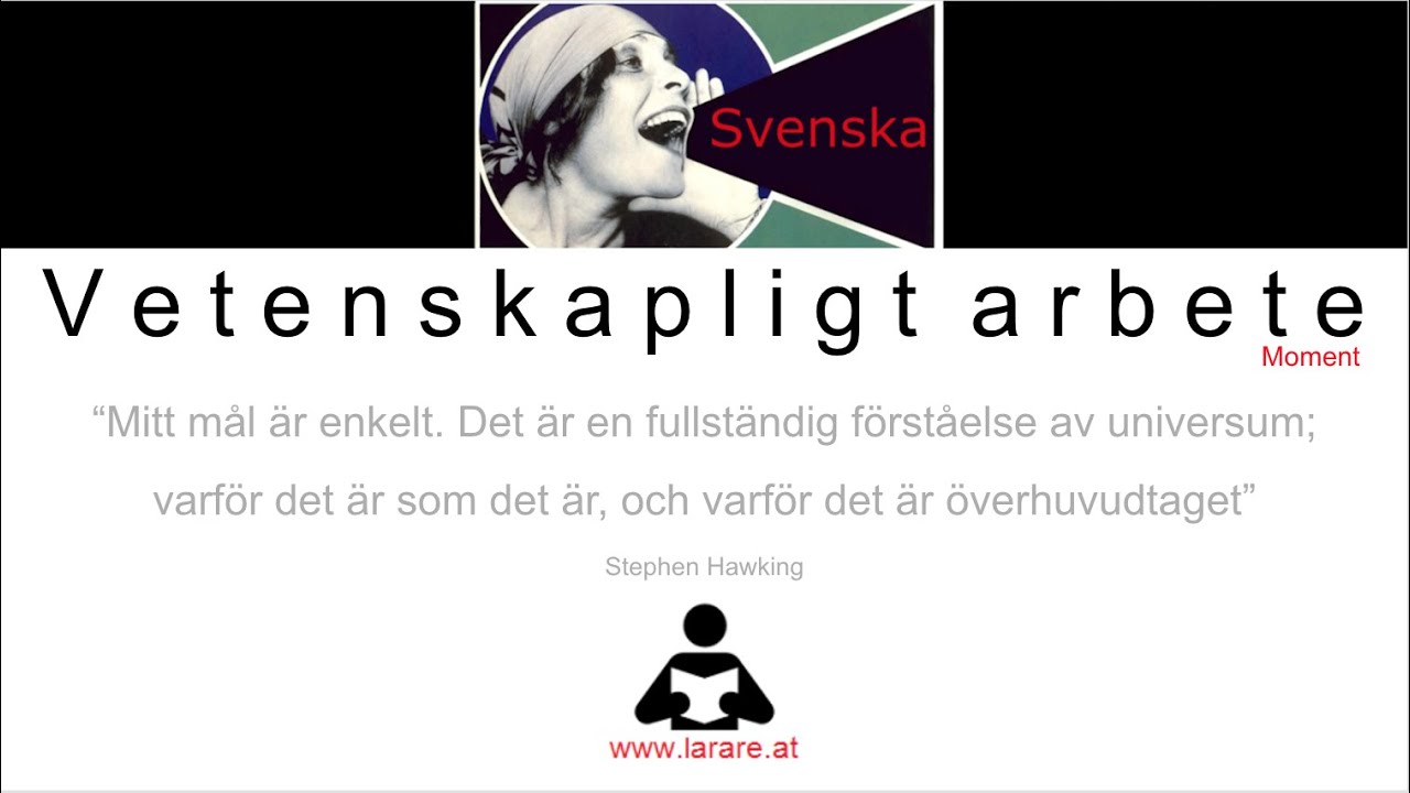 Föreläsning: Vetenskaplig text - YouTube