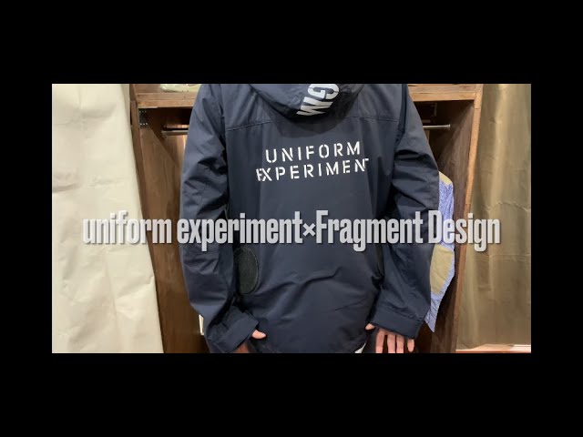 uniform experiment x Fragmentのファンユニット搭載ジャケット！ユニフォーム  エクスペリメントフラグメントデザインBURTLEストリートファッション