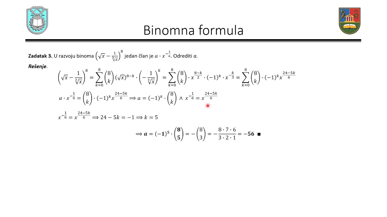 Pripremna nastava 20.06.2020. - Binomna formula_Kombinatorika