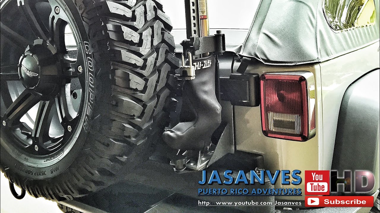 DIY How-To: Rugged Ridge Hi Lift Jack Mount Base - Step by Step  Installation on Jeep JK - YouTube