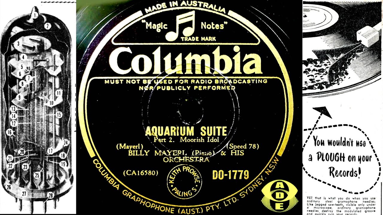 78RPM RESTORATION  - Billy Mayerl - Aquarium Suite  - 4 sides COL AU CA16577-80-81-82