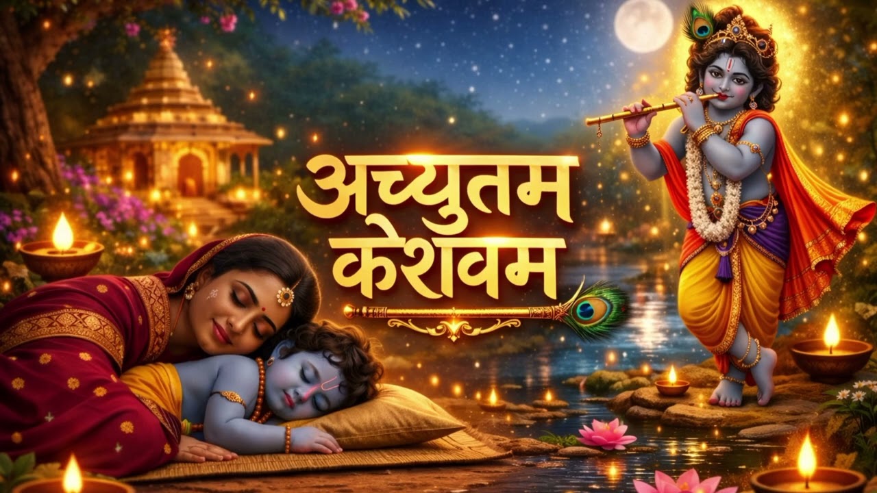 अच्युतम केशवम - Lyrical | Achyutam Keshavam Krishna Damodaram | कौन कहता है भगवान आते नहीं