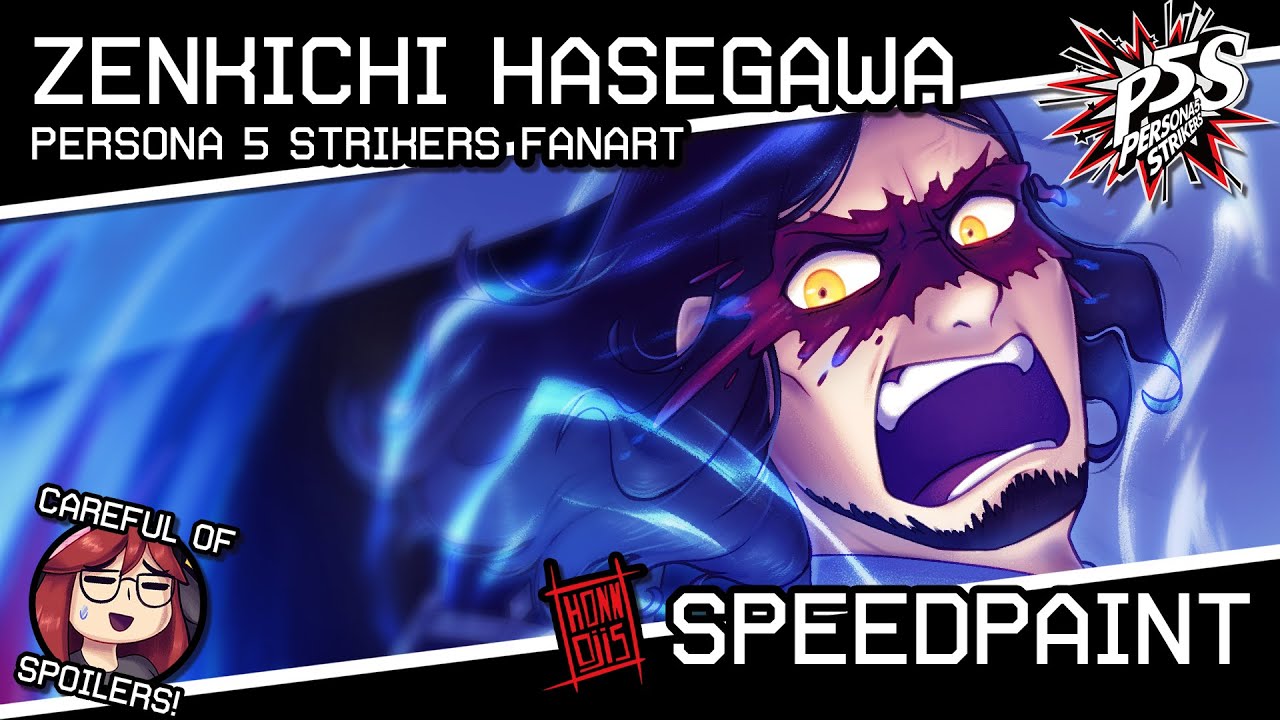 [SPOILERS!] Persona 5 Strikers Fanart: Zenkichi [SPEEDPAINT] - YouTube