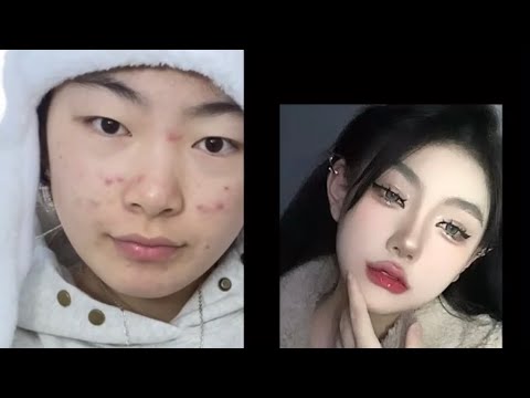 Полный образ макияж китайский 😍🤩      #макияж #нежный #китая #koreanmakeup #makeup