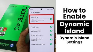 How to Enable Dynamic Island In Infinix Note 40 | Dynamic Island Settings