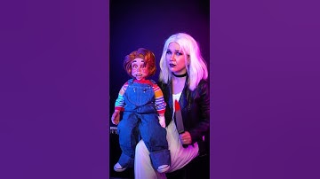 Thumbnail of Tiffany playing with Chucky's heart ❤️‍🩹⚠️ FAKE KNIFE #halloweencostume  #YouTubeShortsCommunity