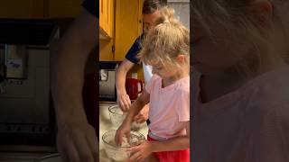 Bread Sourdough Mixing Adventure with Kate | Family Cooking Fun