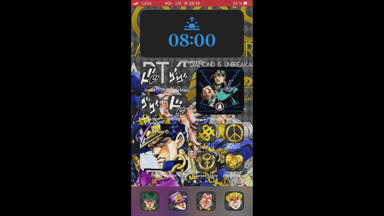 Ios14 Jojo S Bizarre Adventure Anime Iphone Homescreen Theme Ios 14 App Icons Youtube