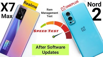 Realme X7 Max vs Oneplus Nord 2 Speedtest, Ram Management After Software Updates Any Improvement🤷‍♂️