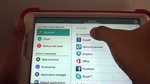 Samsung Galaxy Tab 4: How to Remove Google Account