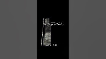 سورة الشعراء تلاوه رعد كردي ﴿هَل أُنَبِّئُكُم عَلى مَن تَنَزَّلُ الشَّياطينُ﴾ايه ٢٢١-٢٢٥