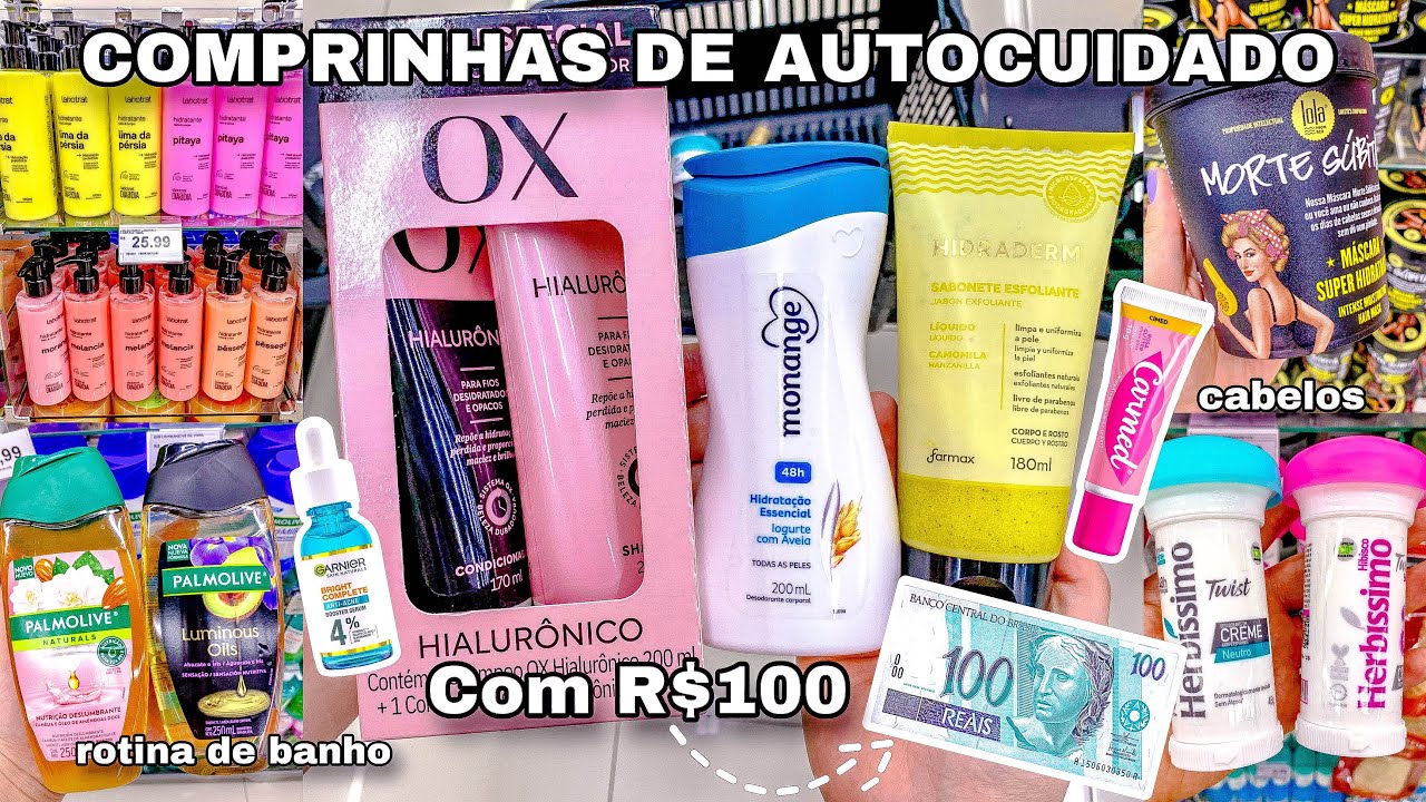 VLOG COMPRINHAS DE AUTOCUIDADO COM APENAS 100 REAIS 🌸🛍️💸