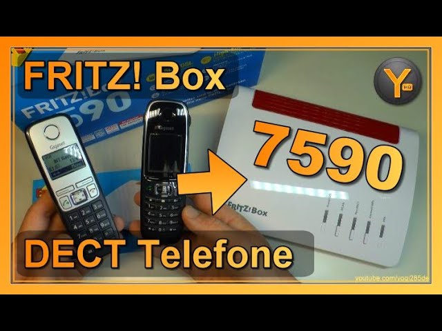 AVM FRITZ! Box 7590: DECT Schnurlos-Telefone einrichten - YouTube