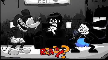 FNF Smile - Mickey mouse vs Oswald sings it|Vs Mickey mouse)