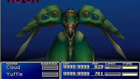 FF7 Emerald Weapon Battle Without HeroDrink, Knights of the Round