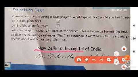 Class III Computer - Chapter 5 Formatting in MS Word