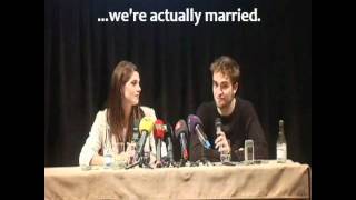 Rob Pattinson says he and Kristen are actually married