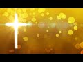 Shining Golden Yellow Cross Worship | Free Animation Loop Background