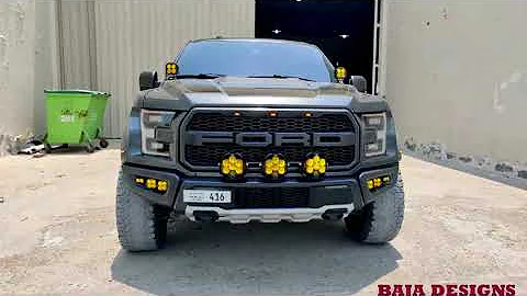 Raptor with Maximum Possible Light Set Up - Baja Designs