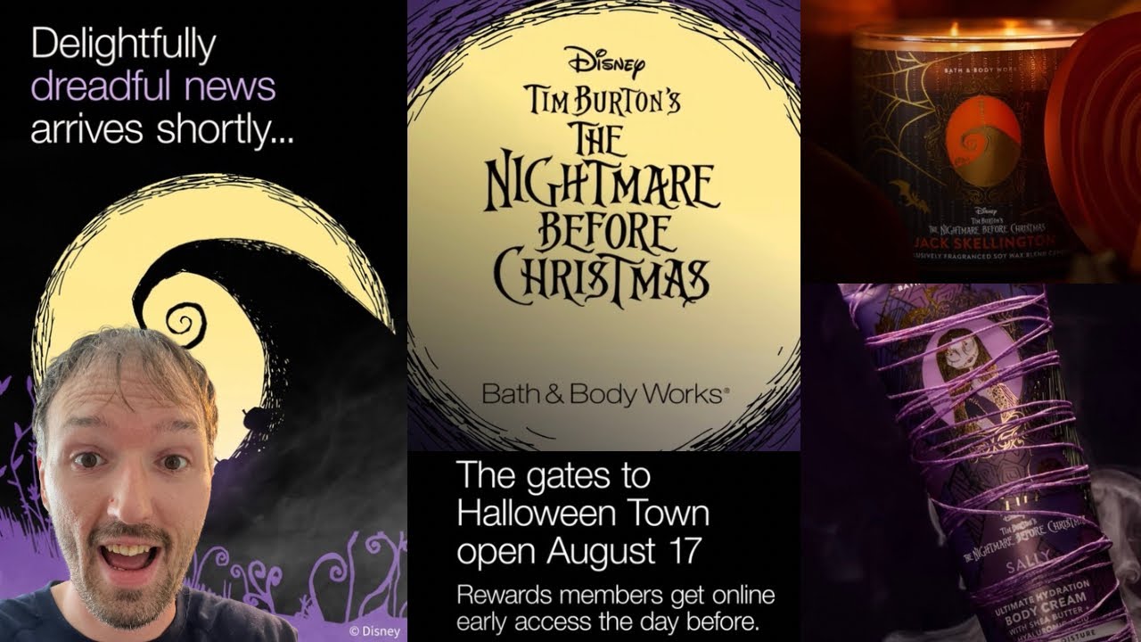 Bath & Body Works X The Nightmare Before Christmas Collaboration