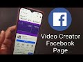How To Create Facebook Page For Video Creator 2021
