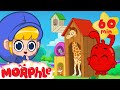 A House for the Giraffe! | Morphle | Animals for Kids | Animal Cartoons | @Morphle