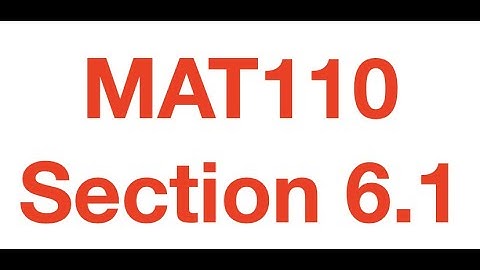 MAT110 Section 6.1 - Experiments, Outcomes, Sample Spaces, and Events