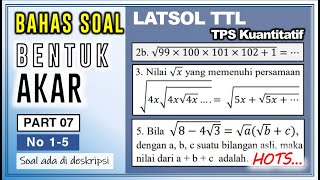 Latsol TTL 07 - TPS BENTUK AKAR (Bahas No 1-5)