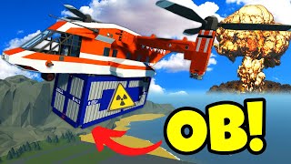 OB CRASHED Our Helicopter Carrying a NUKE in Stormworks Multiplayer!