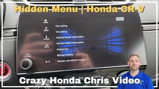 Honda CR-V Hidden Menu