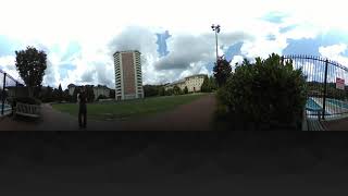 College Campus Recreation Area: Outside and Not Crowded (360-Degree Video for Exposure Therapy)