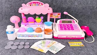 7 Minutes Satisfying with Unboxing Cute Pink Ice Cream Store Cash Register ASMR |  Mini Toys Review
