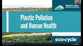 Webinar: Plastic Pollution and Human Health