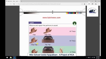 Rotary Club of Ambattur Class 2nd Maths Patterns Part 1 Patterns in Sound