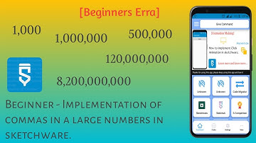 Beginner - Implementation of commas in a large numbers in sketchware.