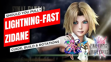 【FFBE】Should You Pull for Lightning-Fast Zidane? | META LB damage dealer | Review & Guide