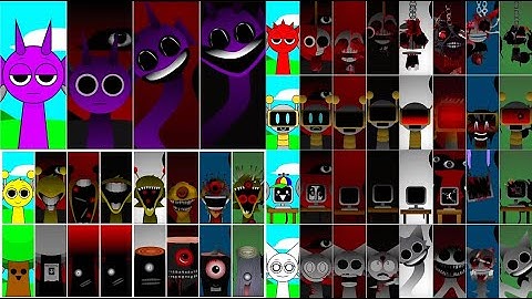 Incredibox Sprunki Mix: Durple Vs Raddy Vs Fun Bot Vs Simon Vs Mr.Tree Vs Mr.Fun Computer Vs Wenda