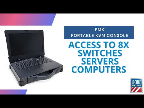 Access 8x Computers Simultaneously! Portable KVM Console