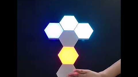 Quantum light honeycomb hexagonal LED lights