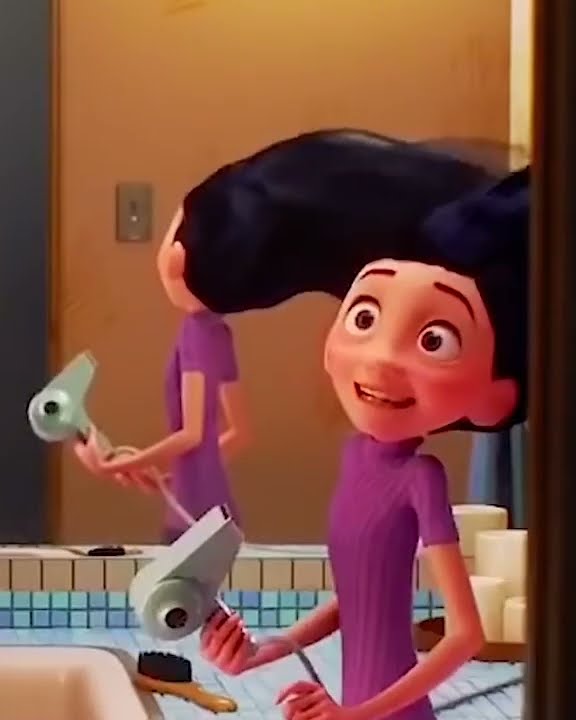 Why is Violet Parr's hair black?